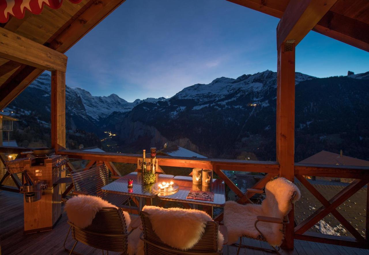 Chalet Rose Penthouse Wengen Eksteriør billede