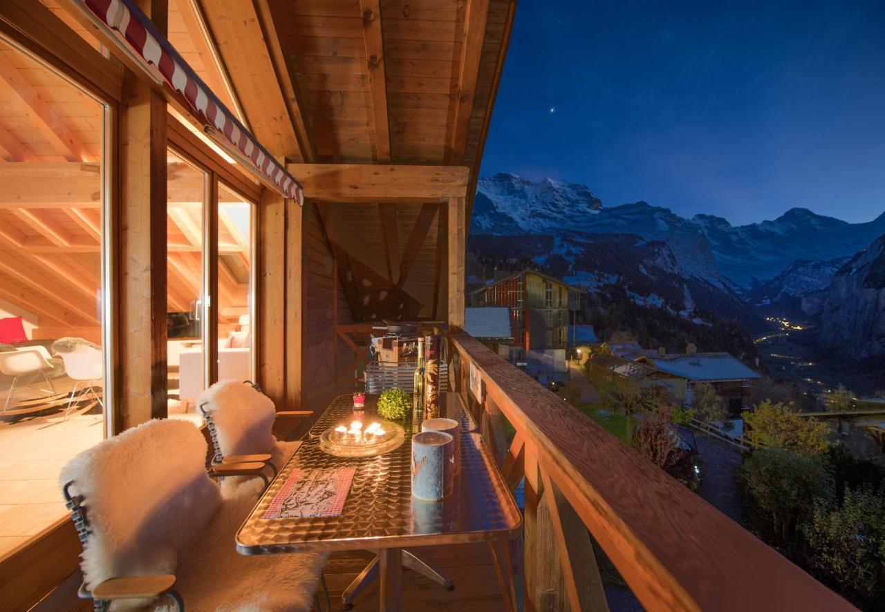 Chalet Rose Penthouse Wengen Eksteriør billede