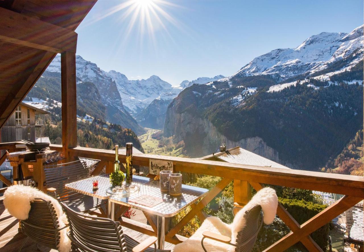 Chalet Rose Penthouse Wengen Eksteriør billede