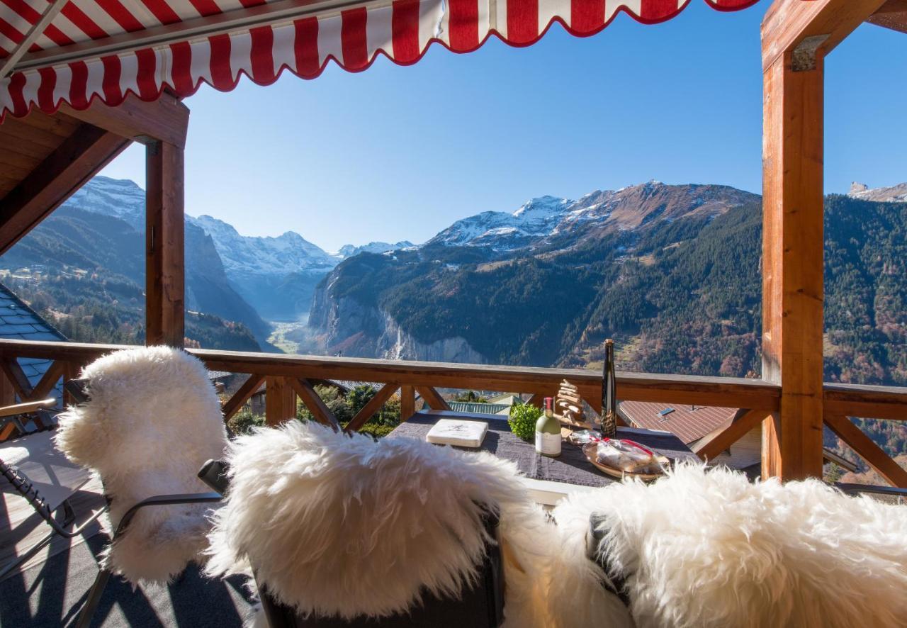 Chalet Rose Penthouse Wengen Eksteriør billede
