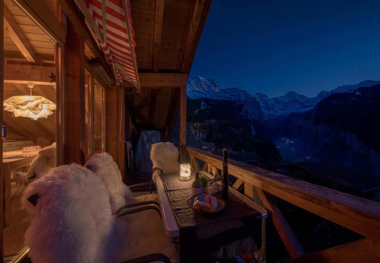 Chalet Rose Penthouse Wengen Eksteriør billede