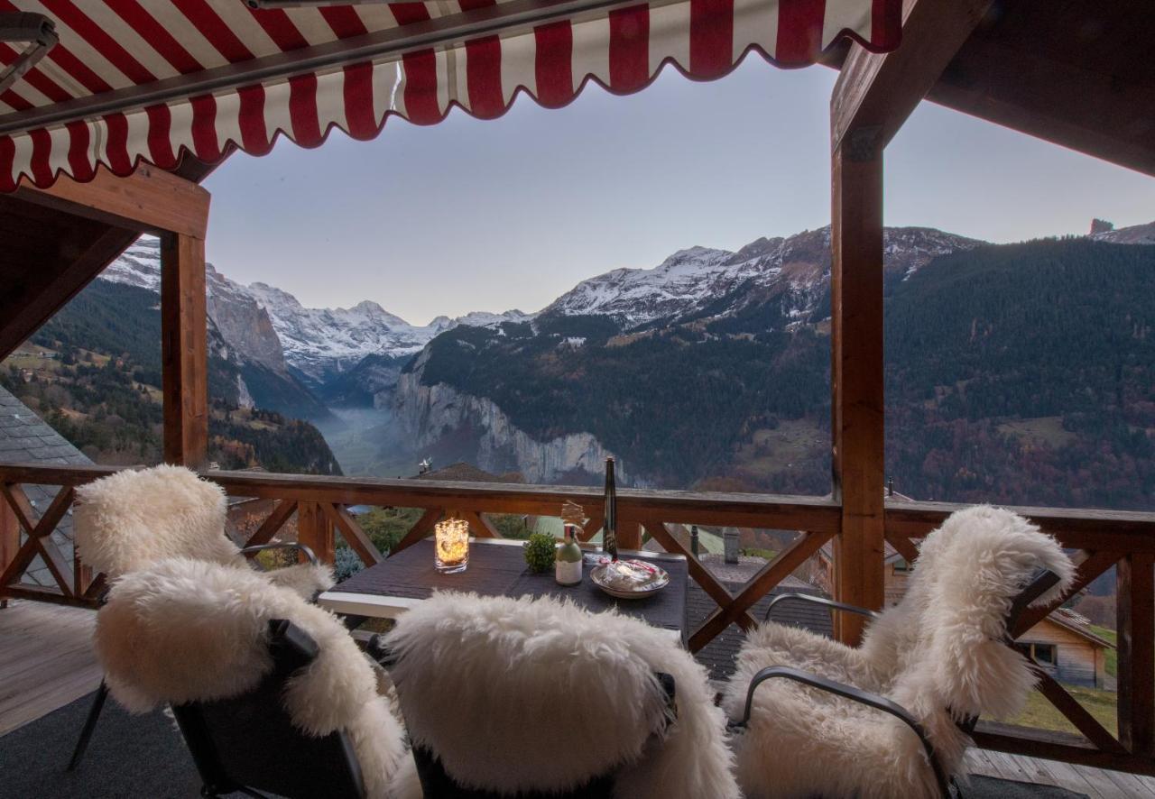 Chalet Rose Penthouse Wengen Eksteriør billede