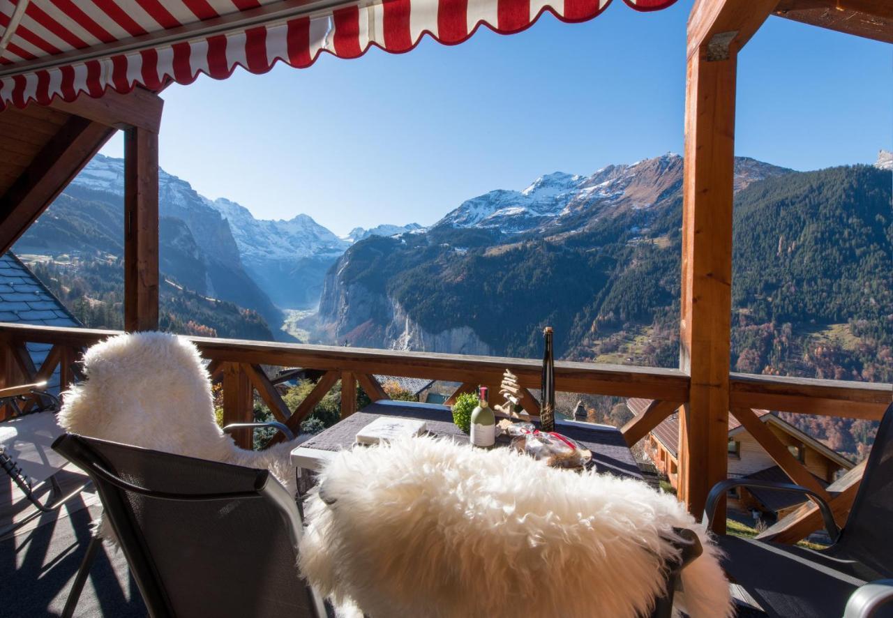 Chalet Rose Penthouse Wengen Eksteriør billede