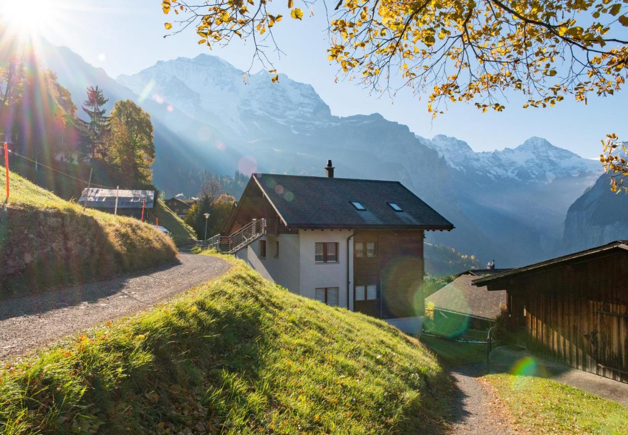Chalet Rose Penthouse Wengen Eksteriør billede