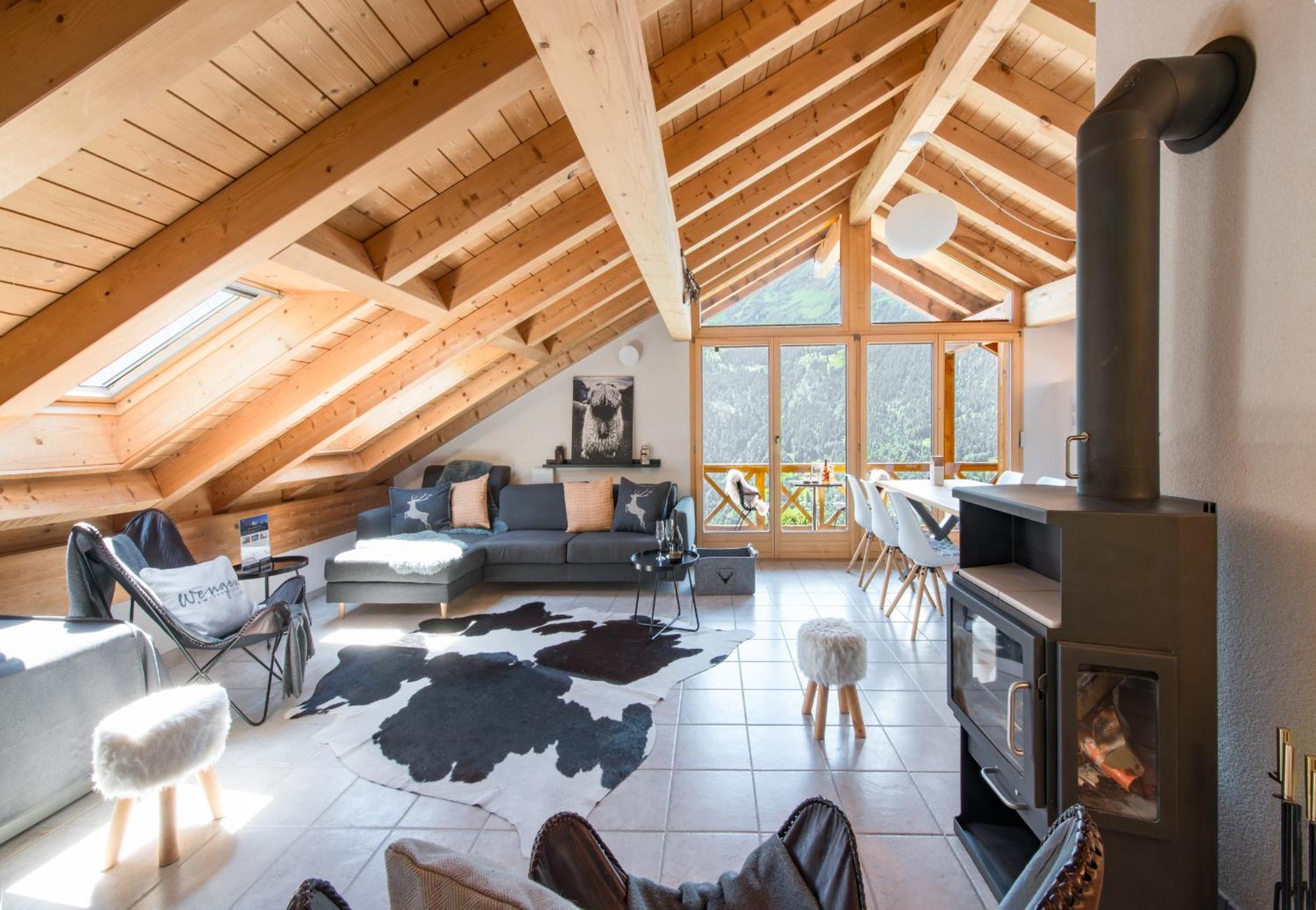 Chalet Rose Penthouse Wengen Eksteriør billede